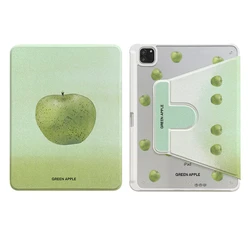 Green Apple Cute Tablet Case - Stylish Protective Shell Cover - iPad Pro 13in M4 M5 (A)