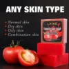 AILKE Organic Tomato Soap Bar, Lightening Skin, Deeply Clean, Exfoliate, Remove Dark Spots, Moisturizing, For Face and Body 3