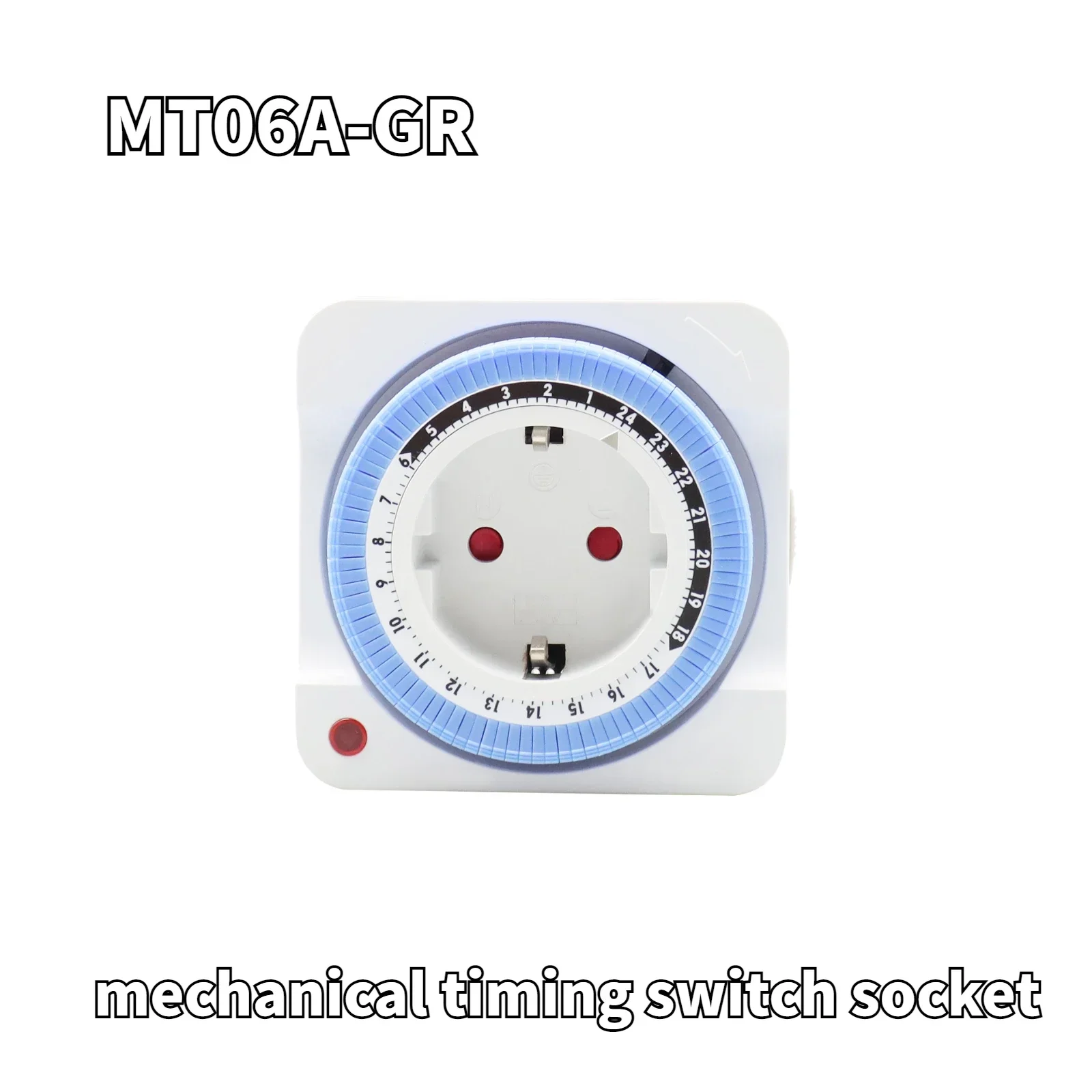 

16A Mechanical Timing Switch Socket 24 Hours Cycle Automatic Power Off Timer Timing Switch Suitable for Household Appliances