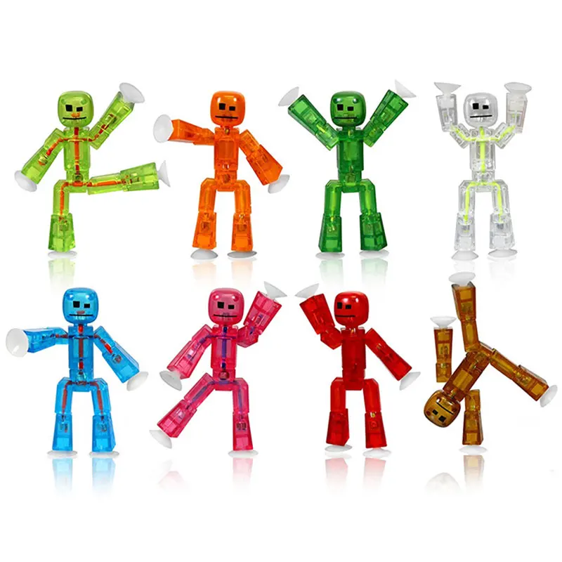 

10-20pcs DIY Sticky Robot Anima Screen Animation Studio Action Figure Toy Sucker Toy Kids Game Toys for Xmas Gifts Color Random