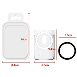 Frosted Transparent Magnetic Card Holder with Adhesive Backing (1pcs)