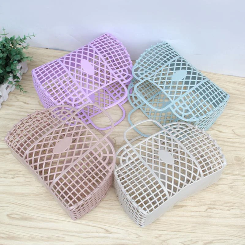 Description Picture 5 of itemDetachable Shower Basket Plastic Bath Basket Bathroom Hollow Wash Storage Basket Shopping Basket Home Storage Organization
