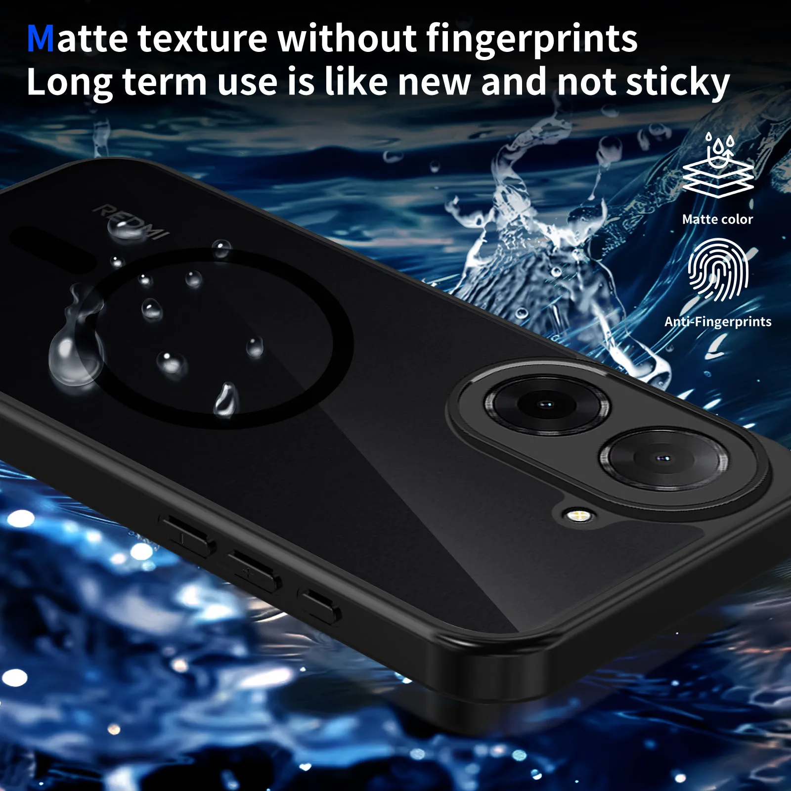Matte Transparent Magnetic Wireless Charging Shockproof Case with Magsafe Compatibility
