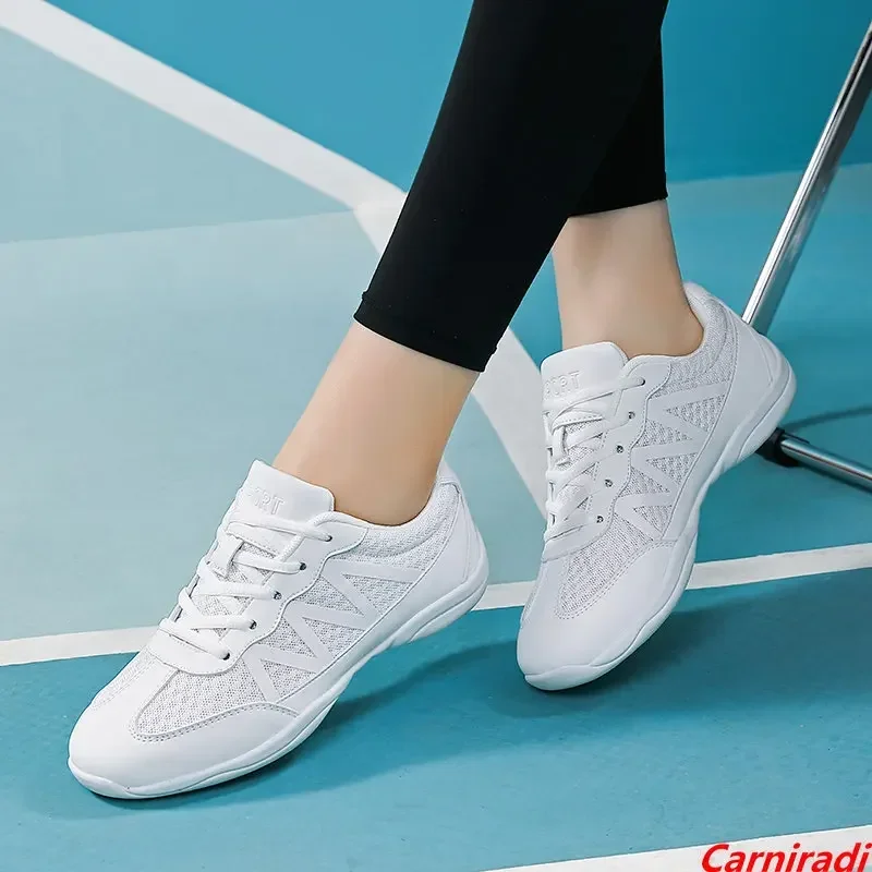 High Quality Lightweight Cheerleading Dance Shoes Girls Boy Summer Training Fitness Sneakers Kids Children Soft Gymnastics Shoes 2