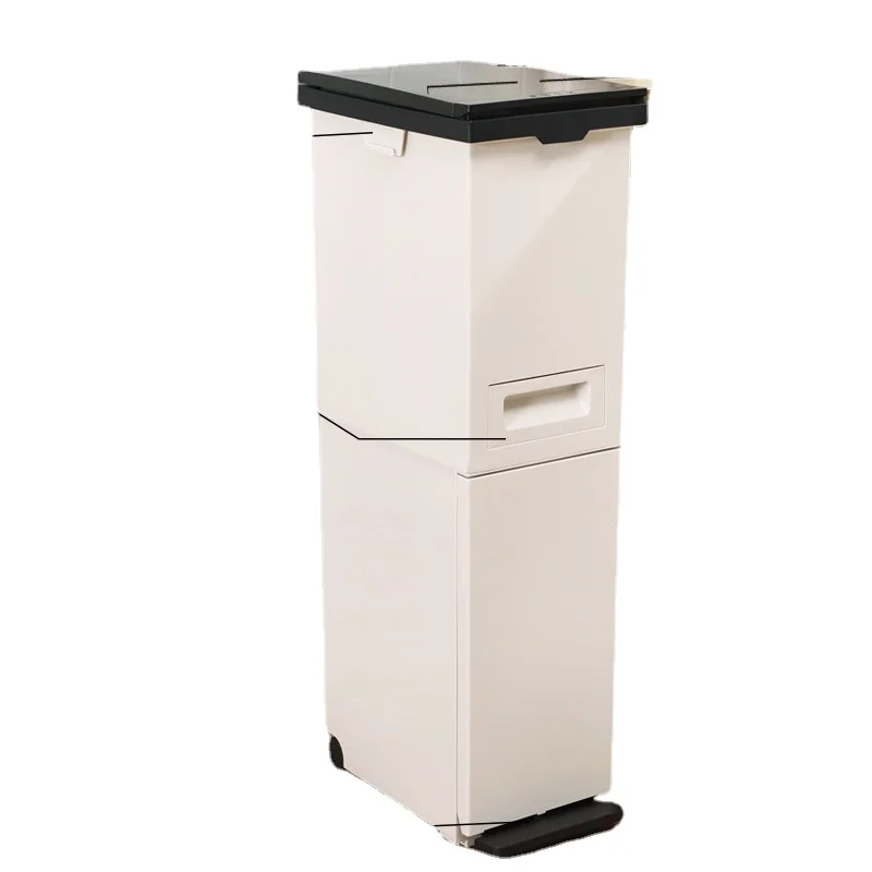 

Large Capacity Kitchen Trash Can Waste Sorting Bins Recycling Dustbin Garbage Storage Office Home Bathroom Cubo Basura