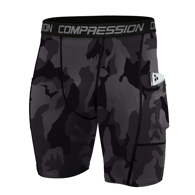 Men's Athletic Compression Shorts: Lightweight, Breathable & Quick-Drying for Running, Jogging, Walking, Trekking & Hiking