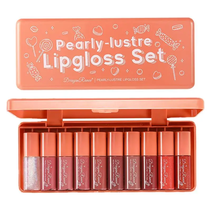 Lip Gloss Samples Cute 3.5g Orange Lip Glaze Samples 10 Pcs Small Lip
