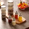 4pcs Sauce Squeeze Bottle Mini Ketchup Bottles Salad Dressing Containers Outdoor Portable Barbecue Spice Jar Party Kitchen Tools 3