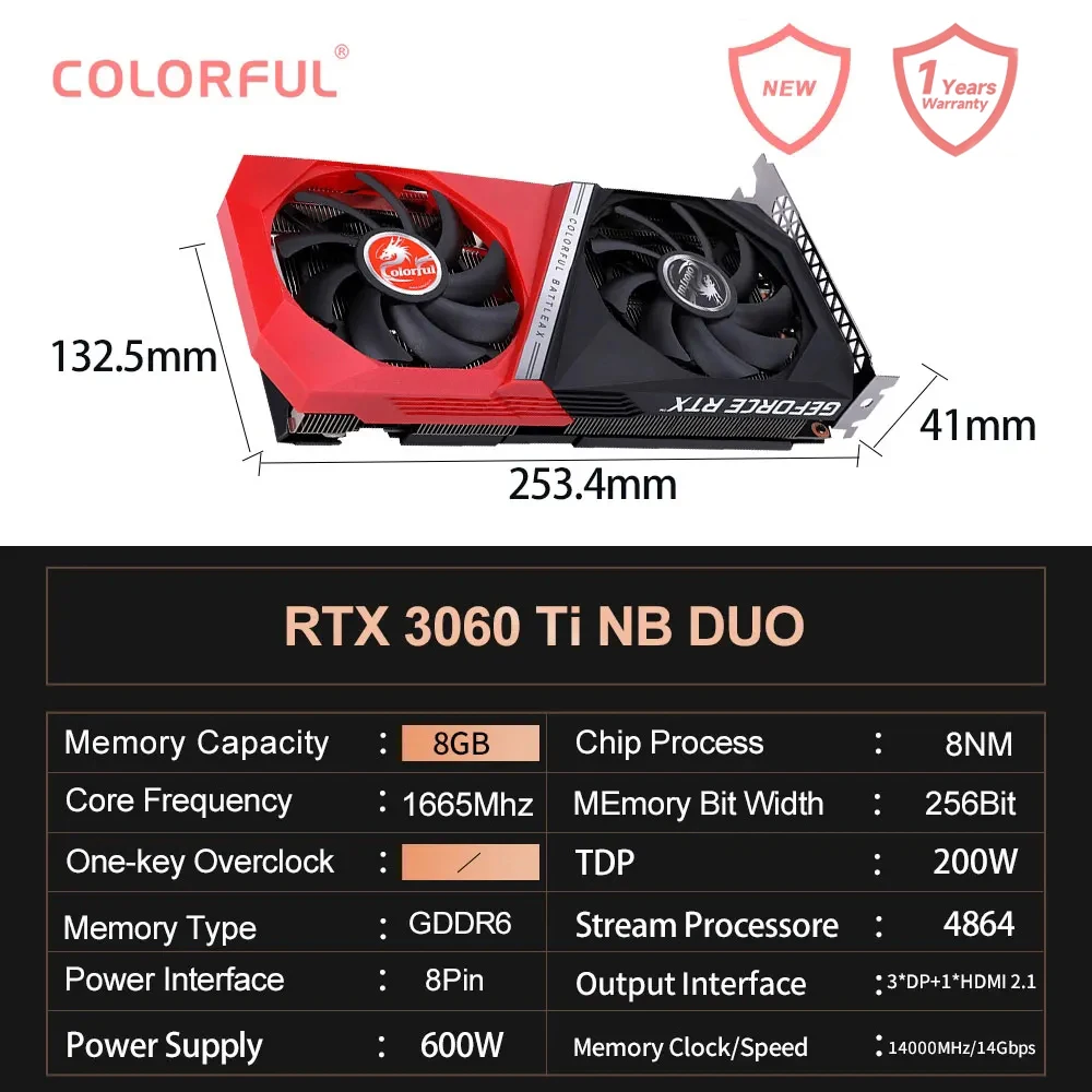 Colorful iGame GeForce RTX 3060 Ti Ultra NB W OC Gaming