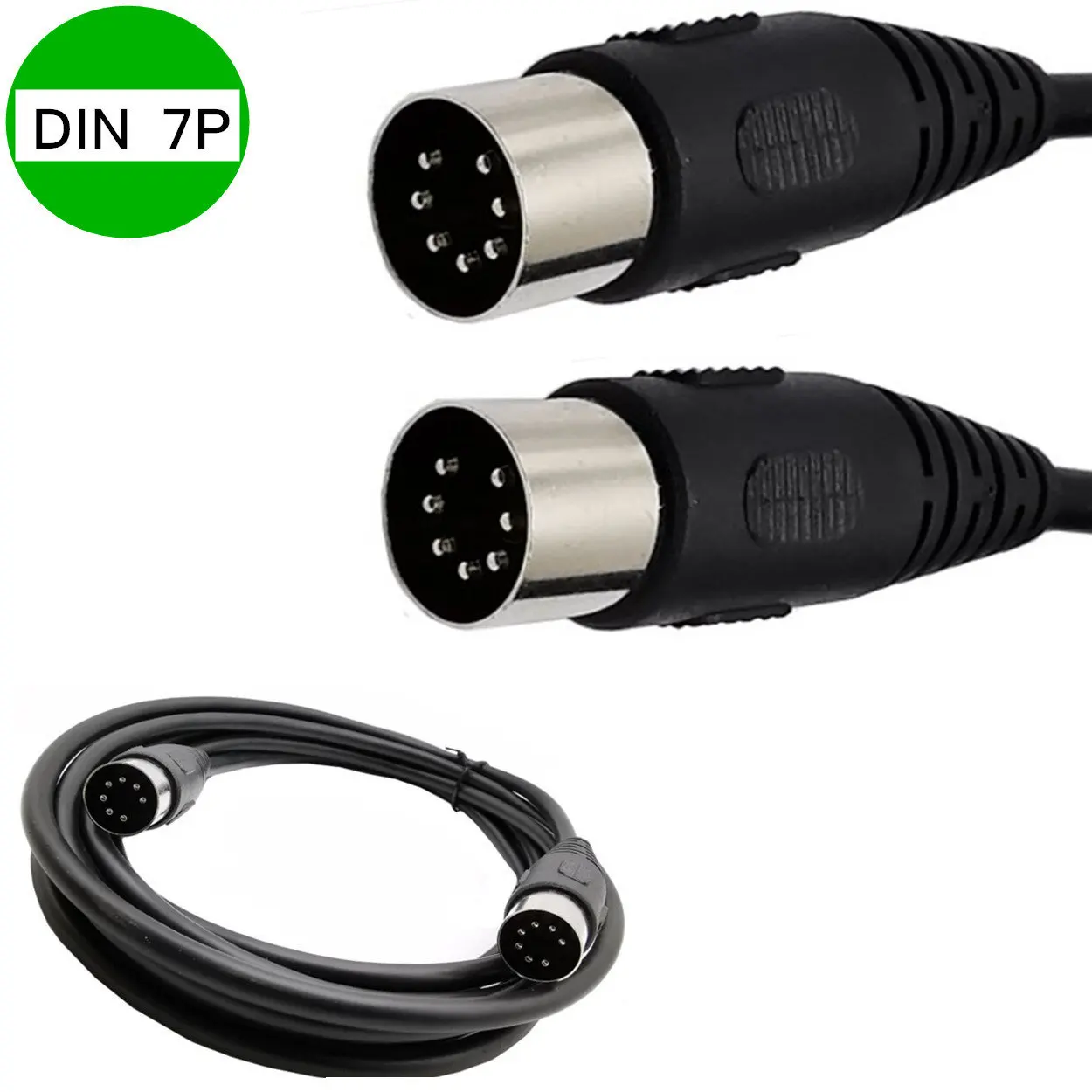 DIN-Stecker 7 polig auf DIN-Stecker 7 polig - Steuer/Signal/Midi