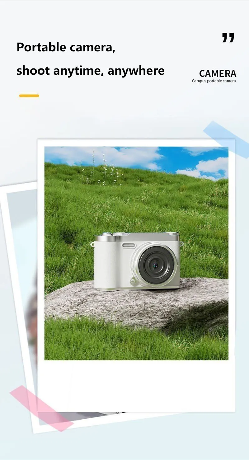 Digital 4k Ccd Camera 5mp Vintage Camcorder With 8x Zoom For Kids_voghion.com