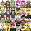 WM6161Anime JoJo Bizarre Adventure Action Figure Kujo Jotaro Star PIatinum Mini Assemble Model Toy Building Block 1