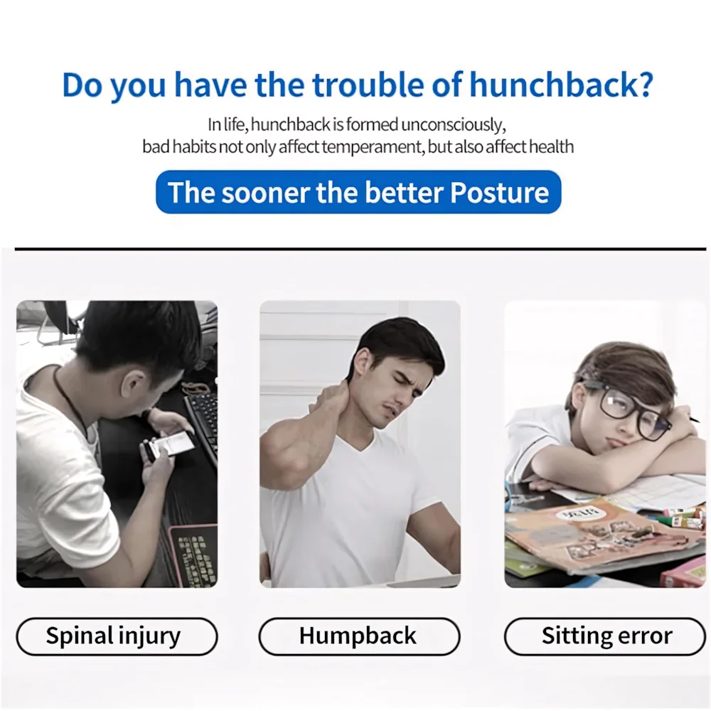 Posture Corrector for Men and Women, Adjustable Full Back Brace Support Shoulder Straightener for Improving Posture, Back Relief