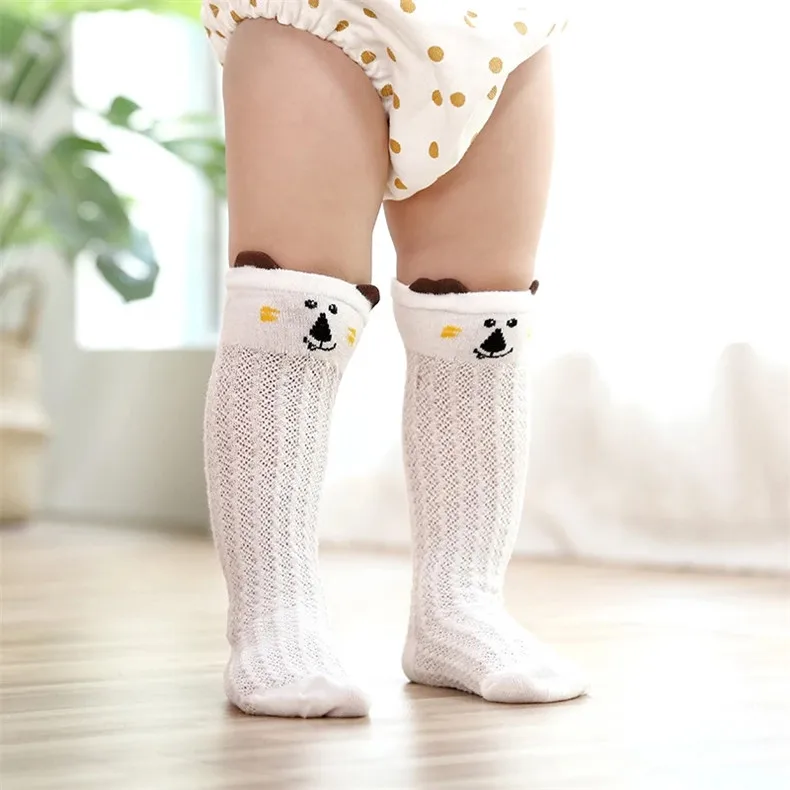 3 paare/los Babys ocken Jungen Mädchen kniehohe Kinder Rüschen feste Baumwolle lange Socken Säugling Neugeborene Sommer kinder Rüschen süße Socken – Detail 17