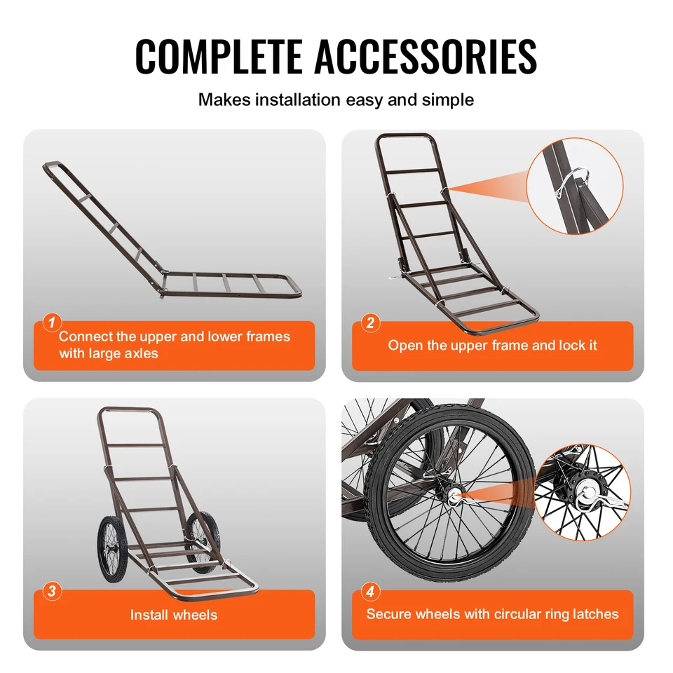 Deer Cart Bike Attachment Bike Trailer Game Carts For Hunting