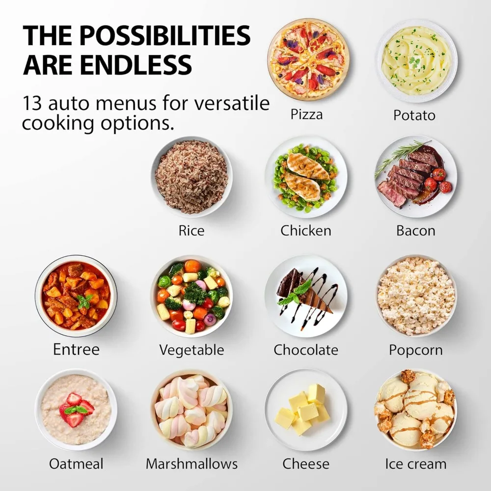 ML2-EM12EA(BS) Countertop Microwave Oven With Stylish Design As Kitchen Essentials, Smart Sensor, ECO Mode & Mute Function 3