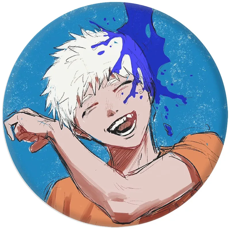 4 Summer HikaruDied Badges 58MM Anime Figurines Tinplate Badge Mignon