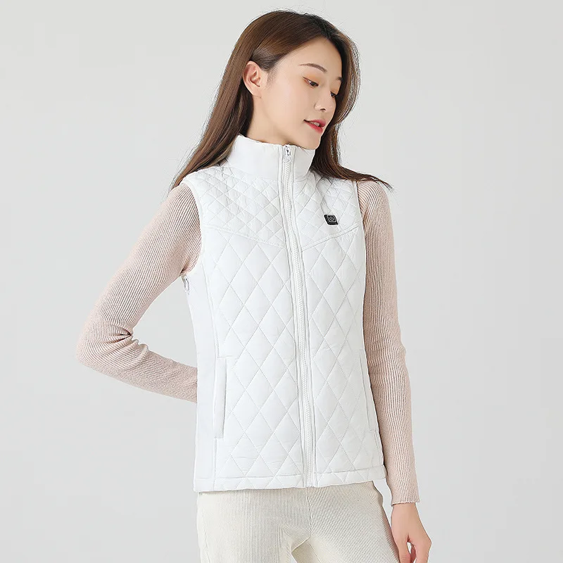 thumbnail image 1 of Chaqueta calefactable de 9 lugares, abrigo de moda para mujer, calefacción eléctrica inteligente por USB, ropa térmica cálida, chaleco calefactable de invierno de talla grande, 1 of 5