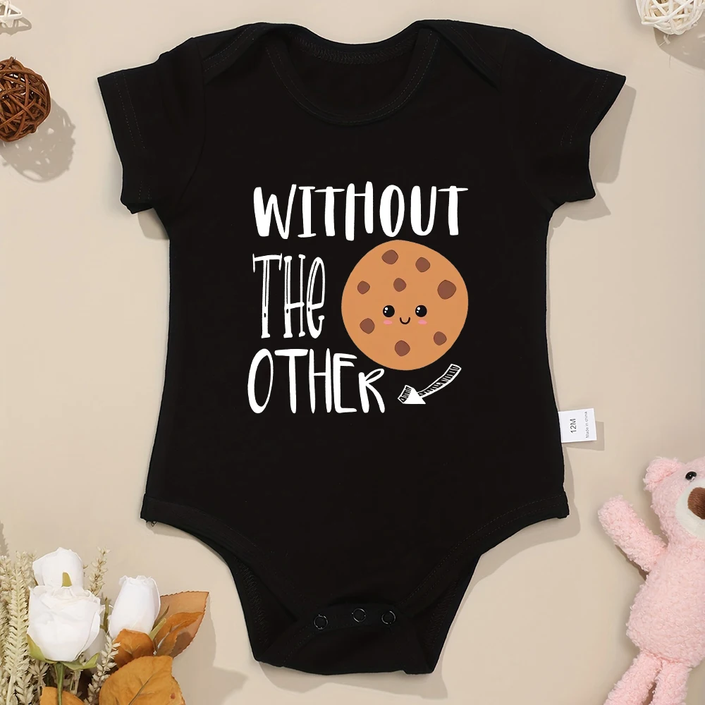 Can't Have One Without The Other Twin Baby Boys Clothes Bodysuits Cute Print Fashion Newborn Onesie Summer Ropa De Bebe Niña 6
