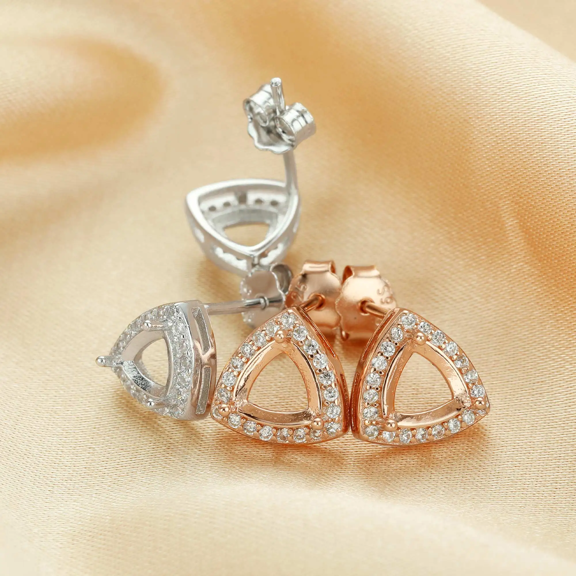 8 Fermagli Per Orecchini In Argento Sterling, Fermaglio Per Orecchini, Fermaglio Per Orecchini In Argento 925 - Foto 3