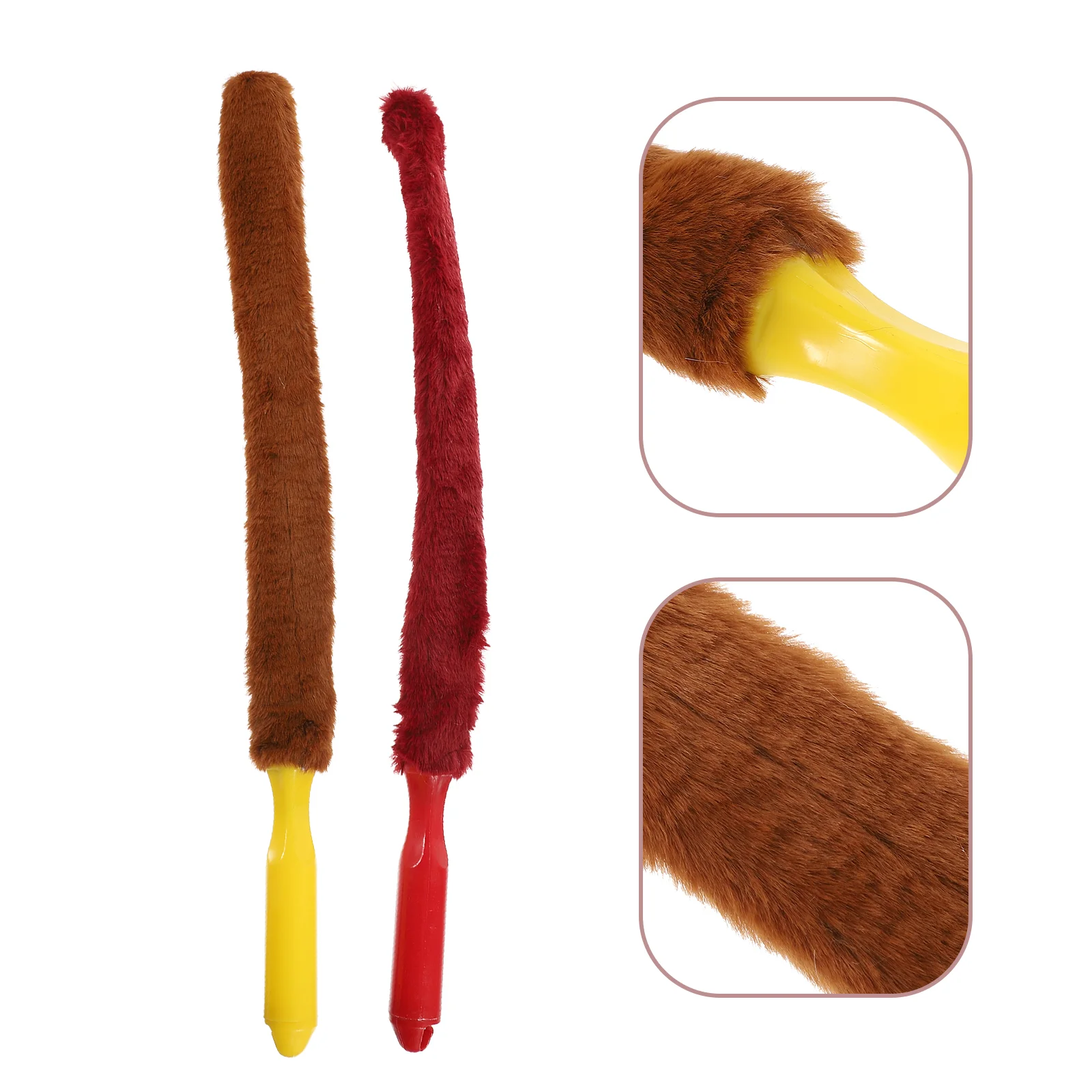 

2 Pcs Duster Guzheng Cleaning Brush Tools Instrument Cleaners Supplies Plastic Accessories Musical