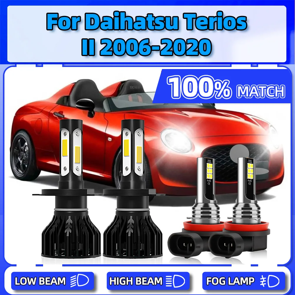 

Canbus LED Headlight Bulbs 240W Car Headlamps 12V H11 Fog Lamps For DAIHATSU TERIOS II 2006-2014 2015 2016 2017 2018 2019 2020