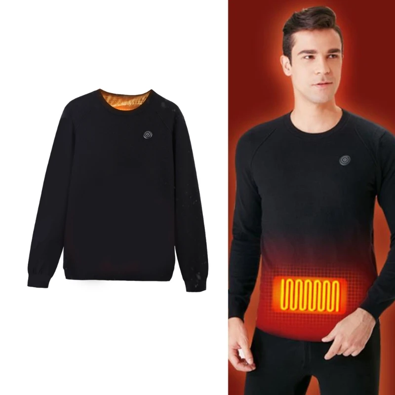

Men Winter Heating Sweaters Vintage Thick Warm Knitted Sweaters Jumper Tops