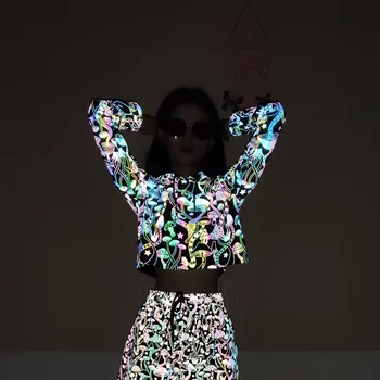 Holographic Reflective Tracksuit Top 5