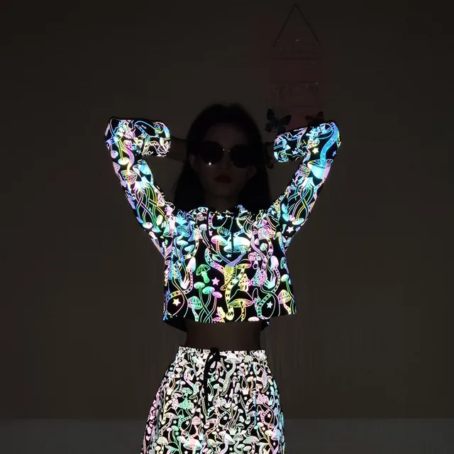 Holographic Reflective Tracksuit Top 5