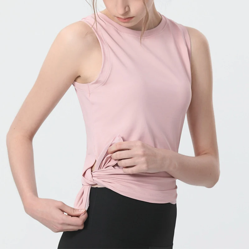 Womens Clothing Yoga Tank Top Breathable T-shirt Outdoor Jogging Tennis Female Gym Sports Top Leisure Fitness Vest vest smock