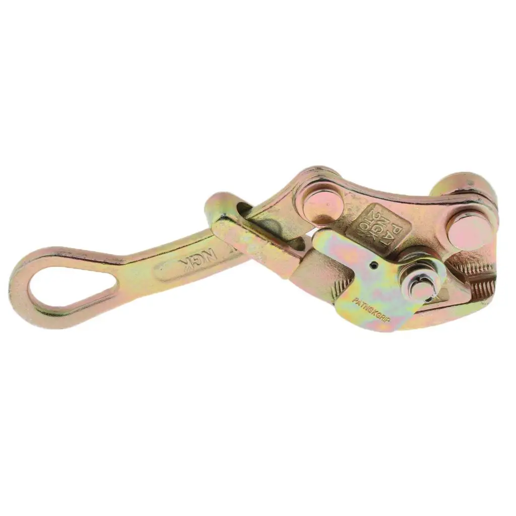 Steel wire clamps Heavy duty insulated wire grip clamp for extra-high-strength cables for tension wire communications industry 2 tons