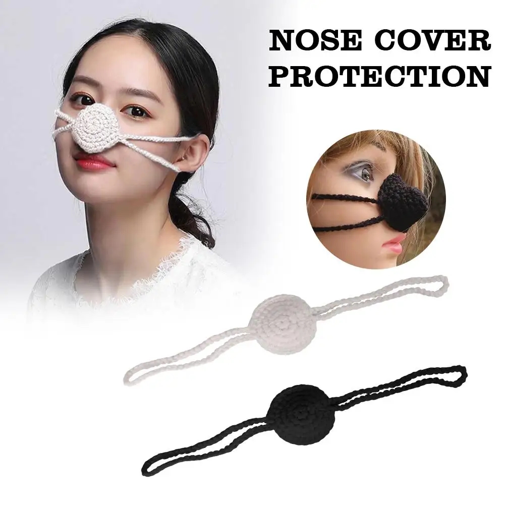Nose Cover Knitted Nasal Protection Warmer Antifreeze Unisex Outdoor Windproof Nasal Cycling Running Nose Masks Warmer C8Z8 3