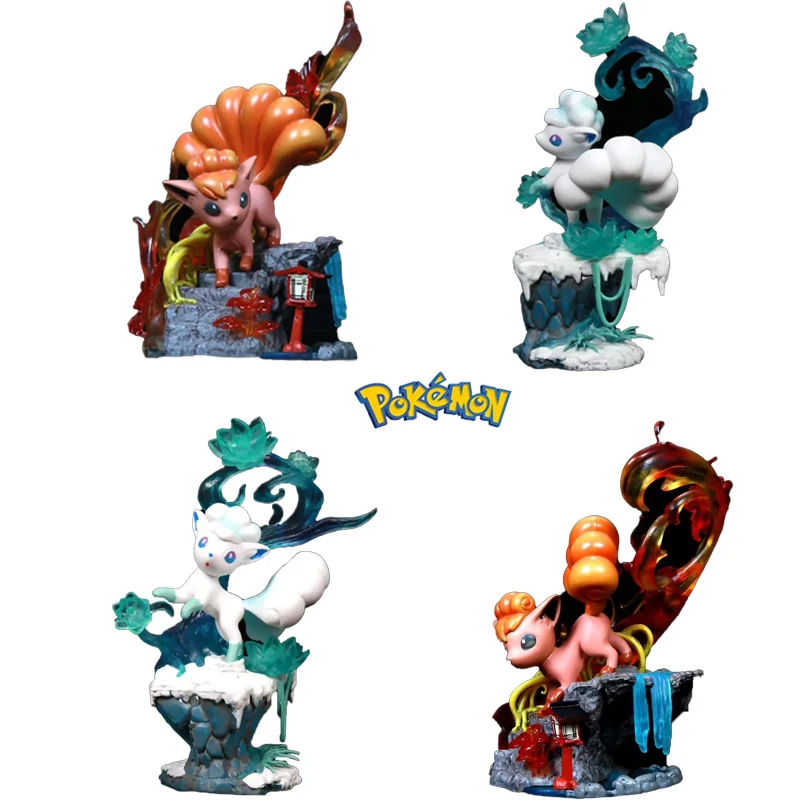 

15cm Pokemon Alolan Vulpix Figure Anime Cartoon Figures Pvc Figurine Statue Collectible Model Desk Decoration Toys Six Tail Gift