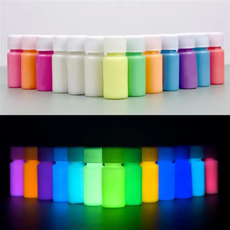 Fluorescent Pigment Acrylic Paints 20g Bottle for Artwork Party Supplies