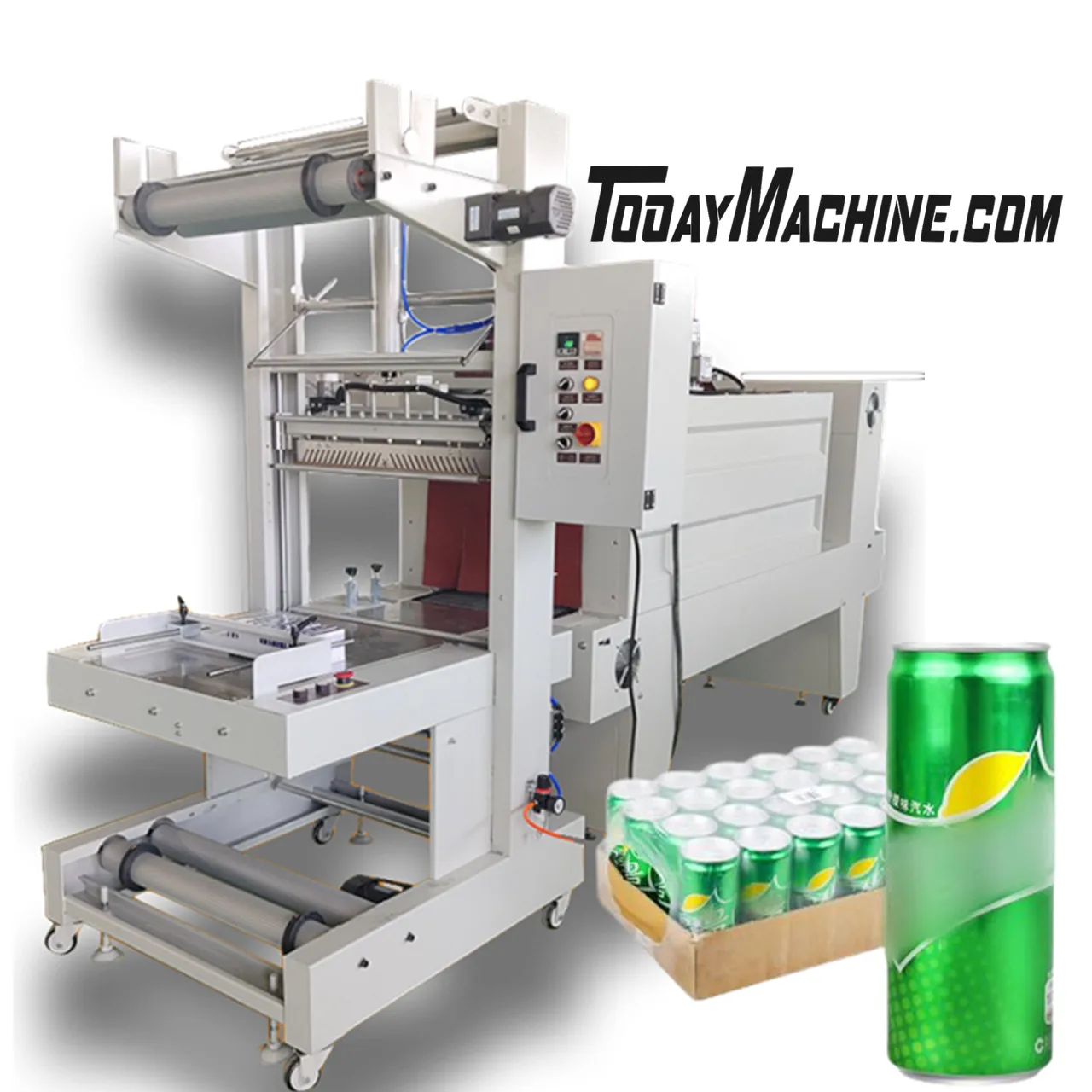 

Mineral Water Bottle Semi Automatic Sleeve Shrink Wrapper Packing Wrapping Machine For Beverage Industry