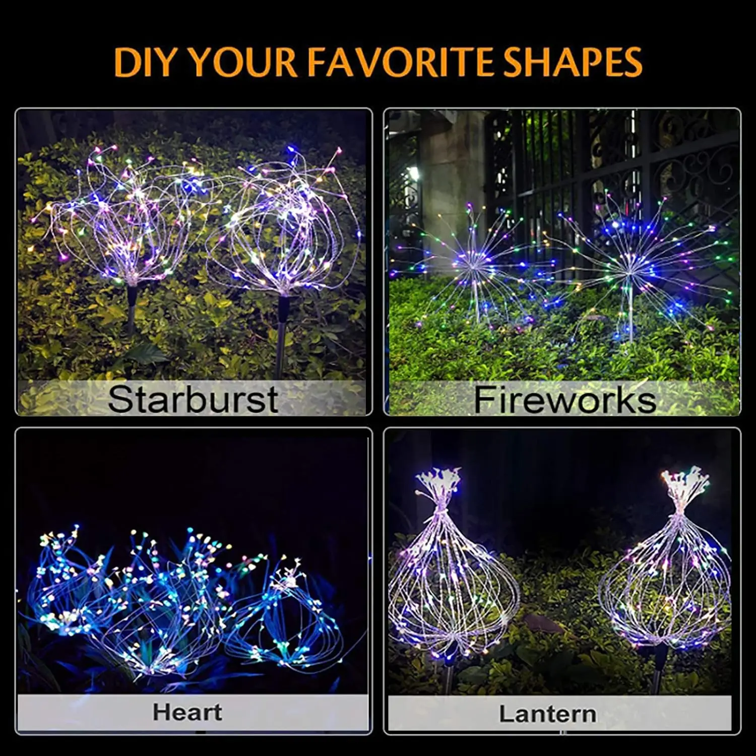 Solar Dandelion Fireworks Light Outdoor Waterproof Home Courtyard Garden Atmosphere Decoration Ground Insertion Lawn Light
