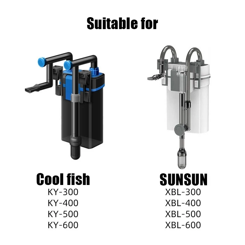 Fish Tank Accessories for Sunsun Filter Bucket Aquarium 1.2cm Water Plant Lily Pipe Water Outlet Filter Bucket Transparent