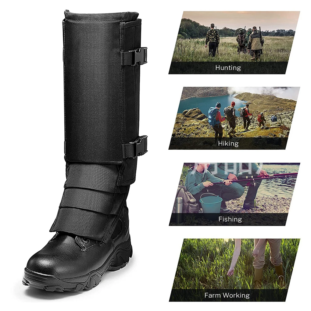 Ghette Anti-Serpente Regolabili - Protezione Per Gambe Da Serpenti Velenosi, Taglia Unica Uomo/Donna - Foto 5