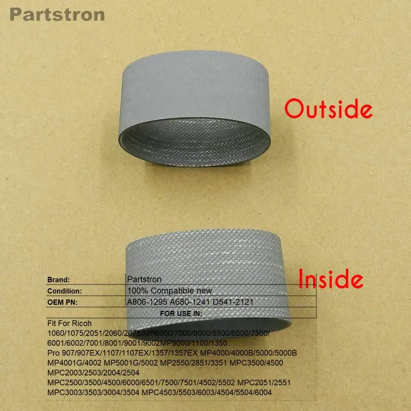Long Life ADF Feed Belt A806-1295 A680-1241 30Pieces Fit for Ricoh MP6000 7000 8000 6001 7001 8001 2051 2060 2075 1060 1075
