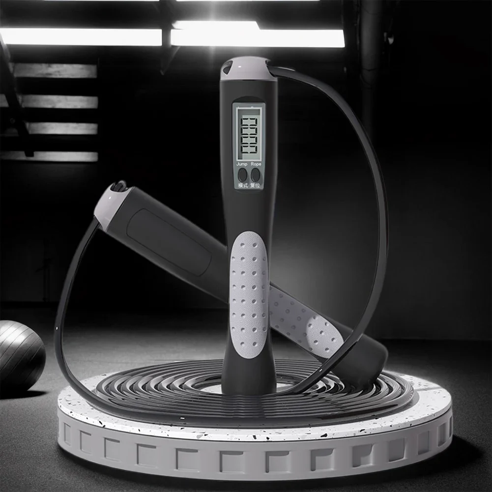 Counting Jump Rope Training Jump Rope Adjustable Skipping Long with Counter for Gym Fitness Exercise jump rope