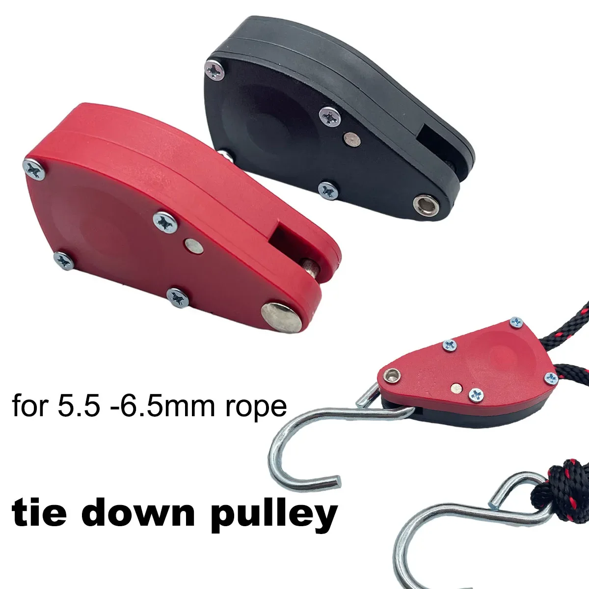 Description Picture 6 of itemTie Down Ratchet Pulley for 6mm Rope Buckle Awning Wind Rope Tent Rope Fastener Fixed Buckle Hangers 68kg
