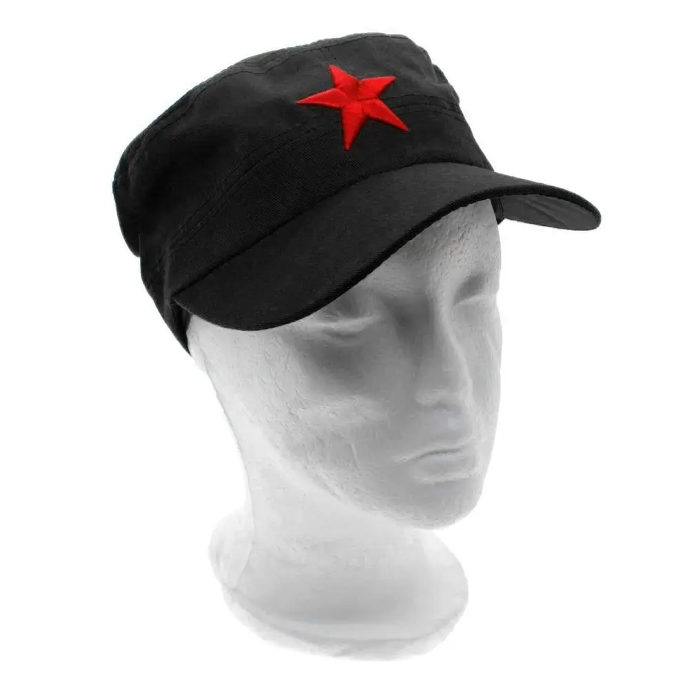 Flat Cap Chinese New Cotton Fabric Vintage Red Star Army Military Patrol DIY