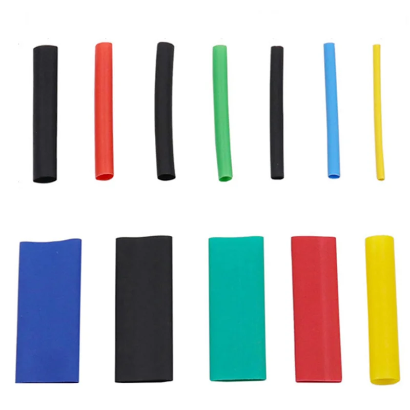 2:1 Times Shrink,Heat Shrink Tube Set,Polyolefin,Insulated Heat Shrinkable Sleeve for Wire Connection and Data Line Protection