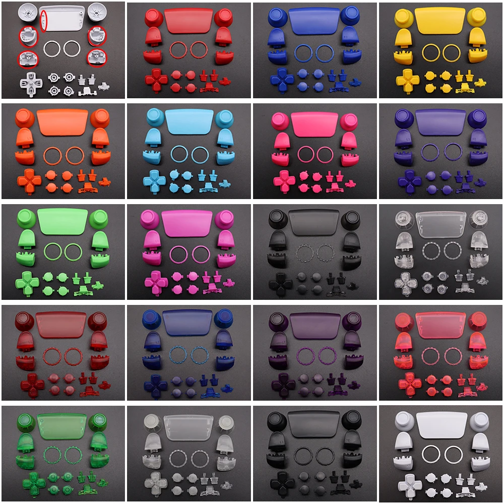 1Set Per Controller Ps5 V3.0 Bdm-030 L1 R1 L2 R2 Kit Pulsanti Pulsante D-Pad Tappo Levetta Per Accessori Di Ricambio Per Gamepad Ps5