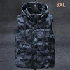 Camouflage Vest Men Fashion Sleeveless Jackets 7XL Plus Size Vests Spring Autumn Camo Vests Coat Male Big Size 8XL 1