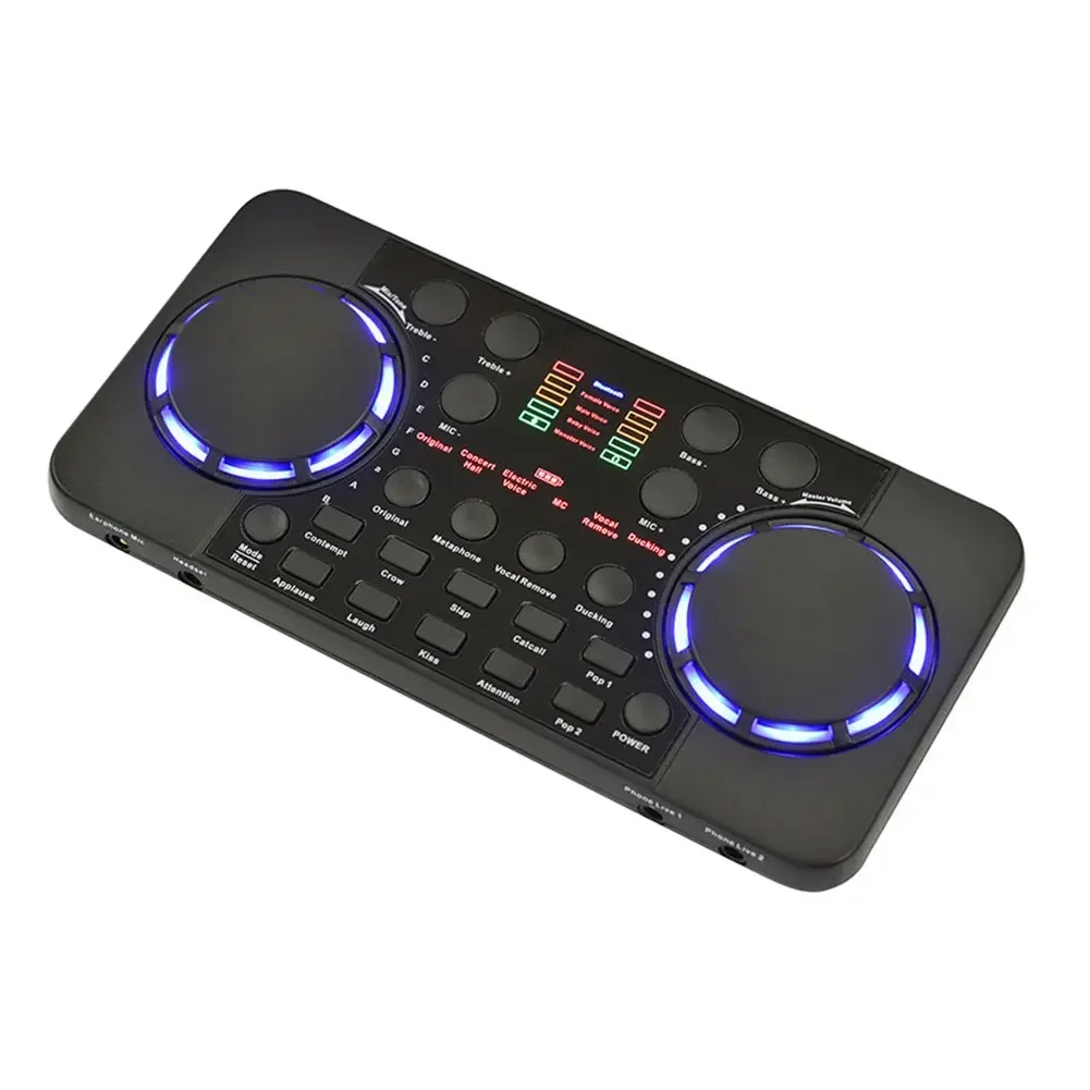 Mixer Live Broadcast Studio Singing Noise Reduction Portable External Bluetooth 4.0 Sound Card For Phone Computer Recording