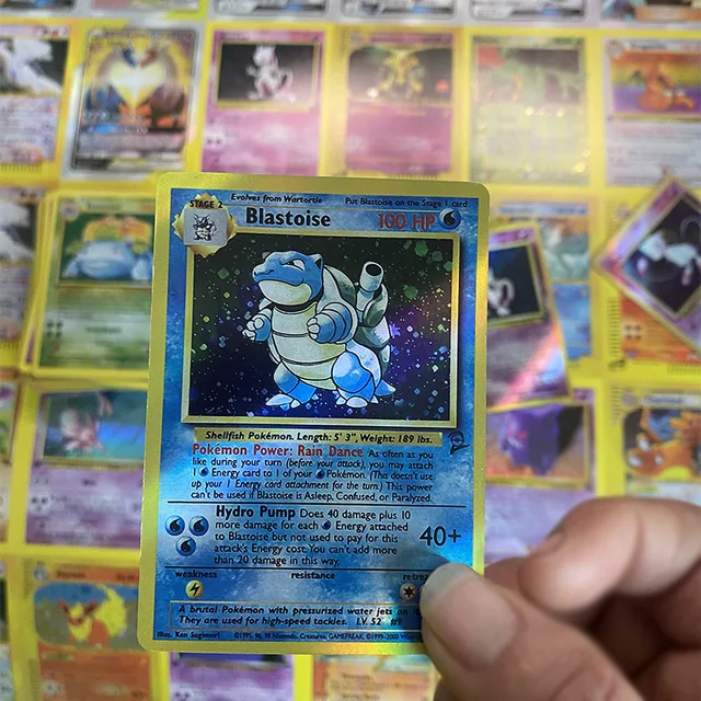 54Pcs/1Box 1996 Years Flash Card Pokemon Game Charizard Pikachu Mewtwo Gx Vmax English Shining Game Collection Cards Kids Toy 3