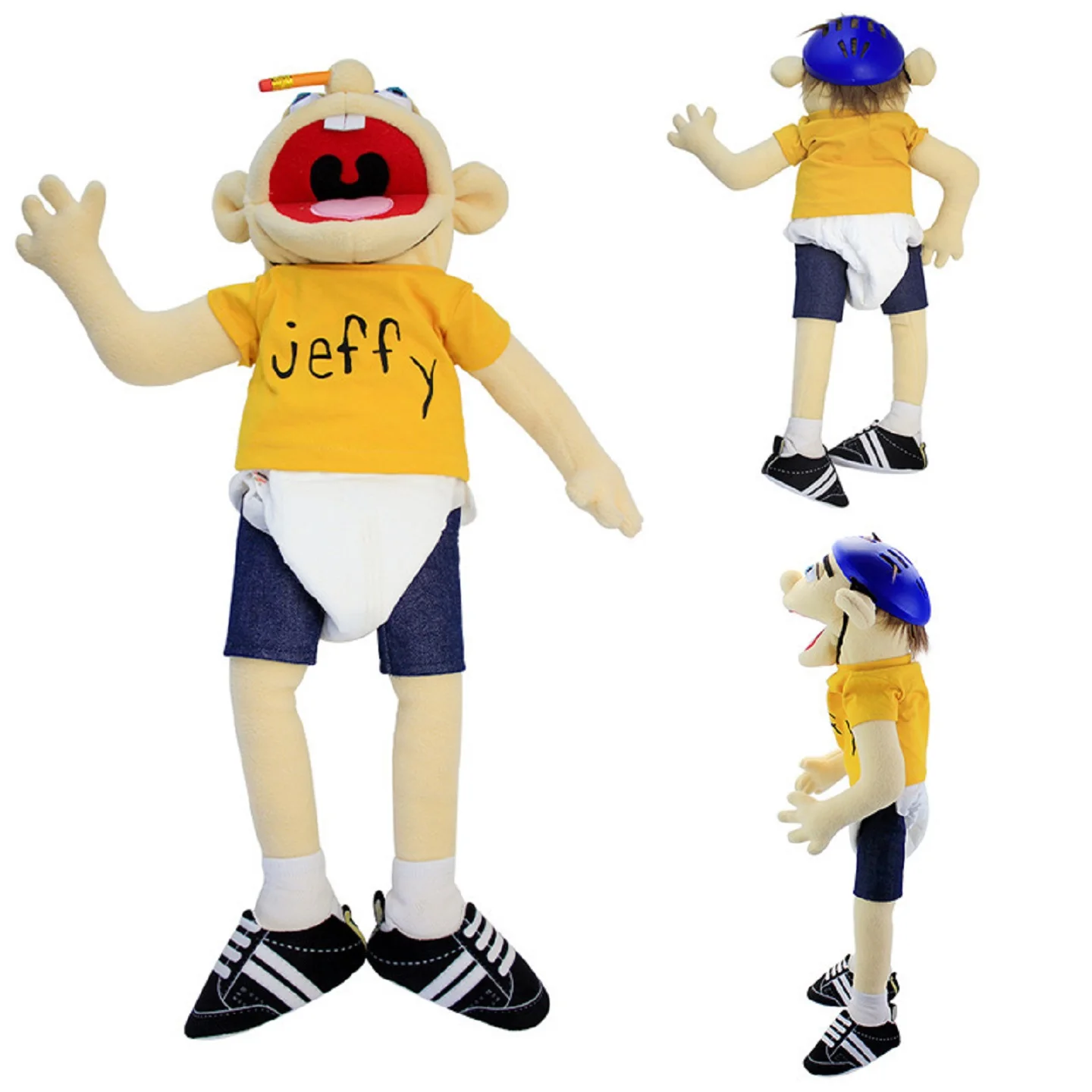 38/60cm Jeffy Puppet Cartoon Jeffy Puppet Plush Toy Jeffy Dolls