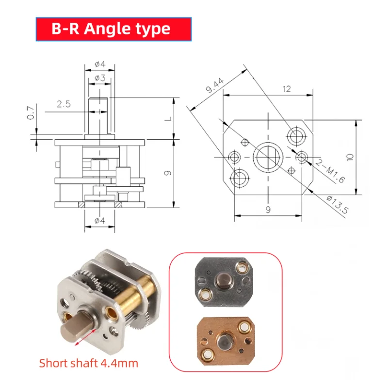 GM12 szögletes reducer Nyüzsgés 12×10mm watercolor számára N10 N20 N30 motoros Sajátságos