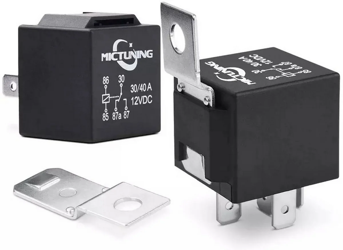 Pinos Spdt Relé Led Barra de Luz Substituição Relés dc 12v 30 40 Amp Universal para Acessórios do Caminhão Carro Automático 5